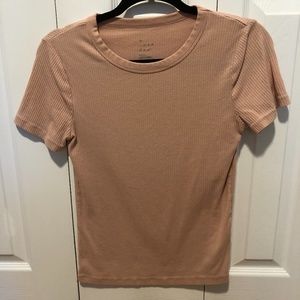 A New Day Form Fitted Ribbed Blouse